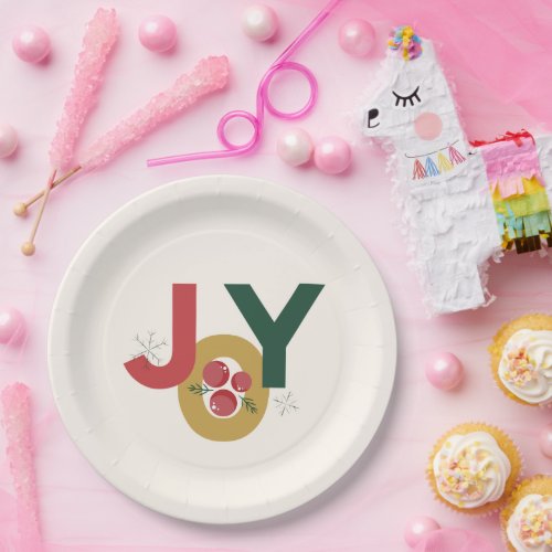 Wrapped in Joy Christmas Paper Plates