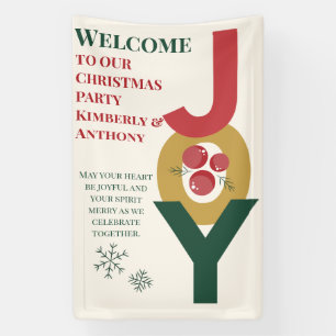 Wrapped in Joy, Christmas Welcome Banner