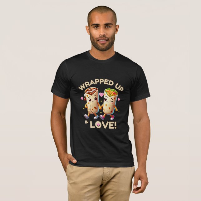 Wrapped in Love: Burrito Duo T-Shirt (Front Full)