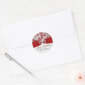 Wrapped in Love Joined Hearts Wedding Sticker (Envelope)