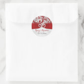 Wrapped in Love Joined Hearts Wedding Sticker (Bag)