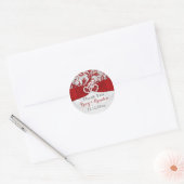Wrapped in Love Joined Hearts Wedding Sticker 2 (Envelope)