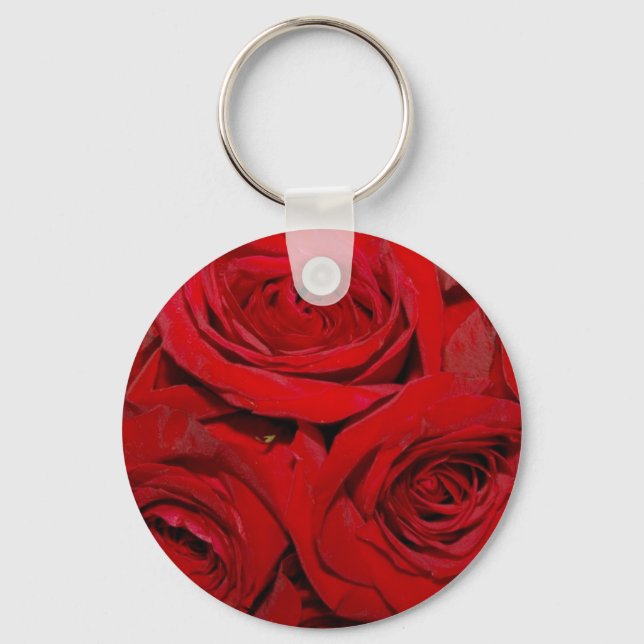 Wrapped in Roses Keychain (Front)