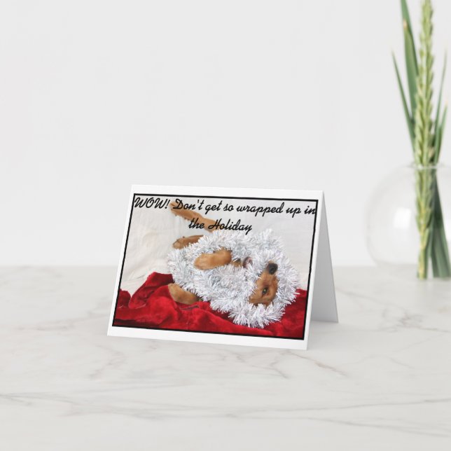 Wrapped in the Holiday note card. (Front)