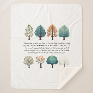 Wrapped in the quiet wisdom of the forest sherpa blanket