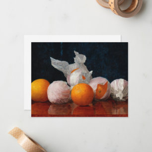 Wrapped Oranges by William Joseph Mccloskey Note Card
