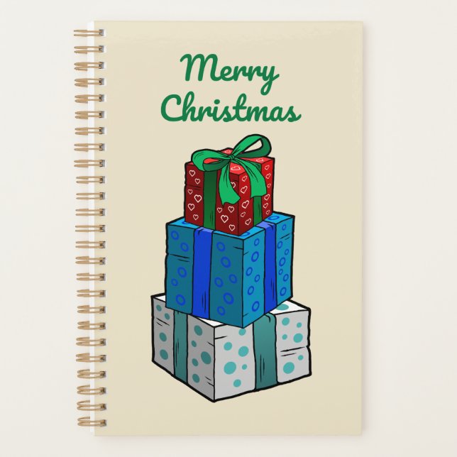 Wrapped Presents on a Christmas Planner (Front)