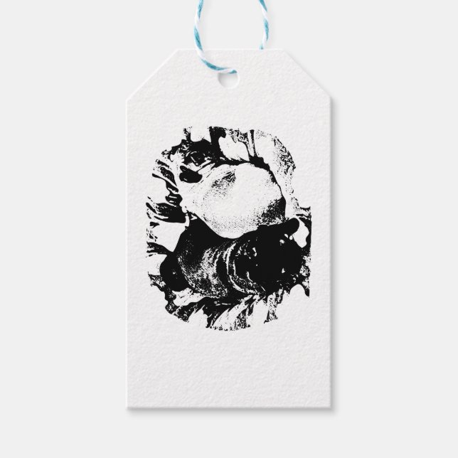 Wrapped Warmth, Pug Pair Gift Tags (Front)