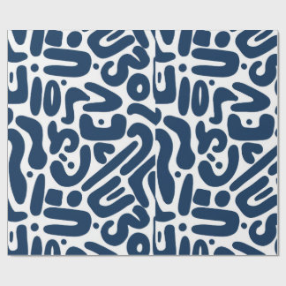 Wrapping blue hit wrapping paper