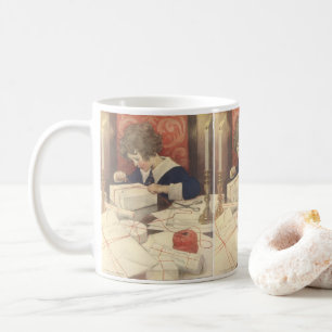 Wrapping Christmas Presents, Jessie Willcox Smith Coffee Mug