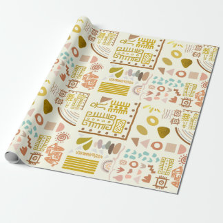 Wrapping paper 30 in x 6 ft Ancient Boho