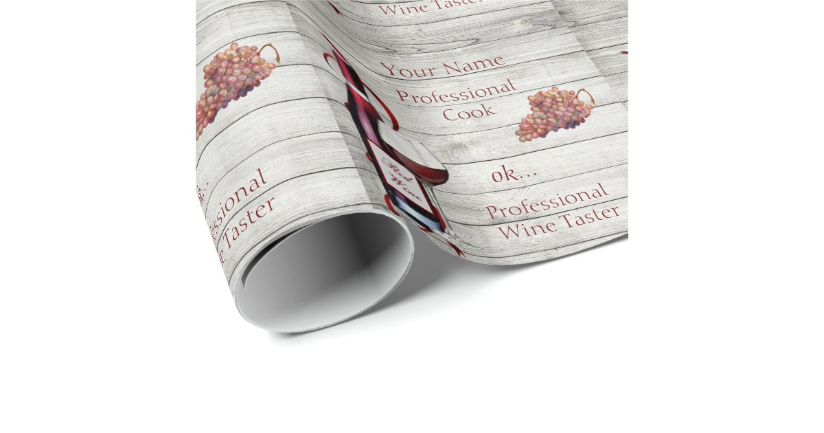 Smudge Burgundy Red Wrapping Paper