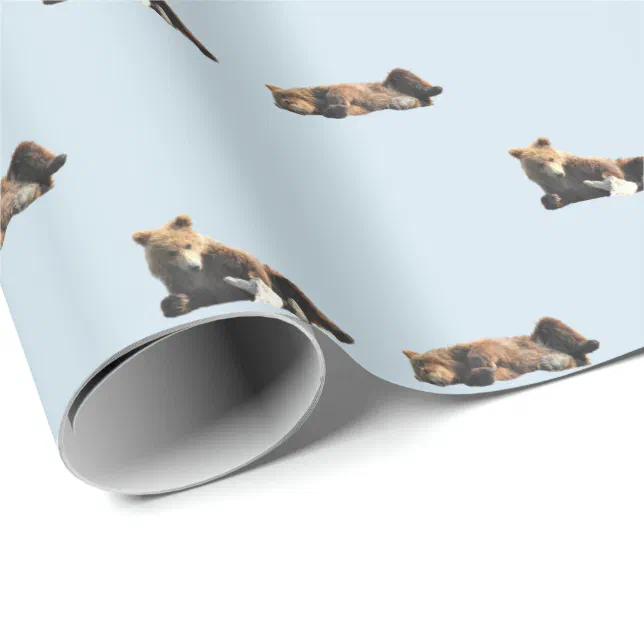 Wrapping paper, bear cubs, baby shower wrapping paper Zazzle