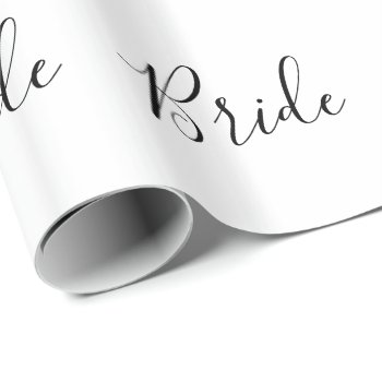Wrapping Paper - Bride by Evented at Zazzle