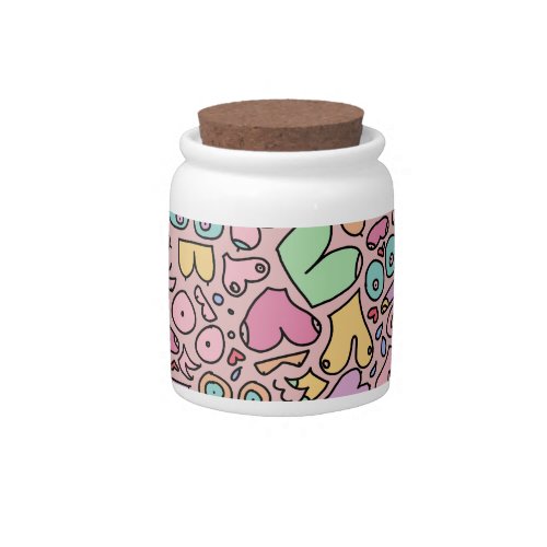 Wrapping Paper Candy Jar