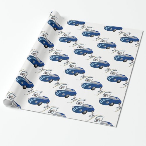 Wrapping Paper Car Salesman