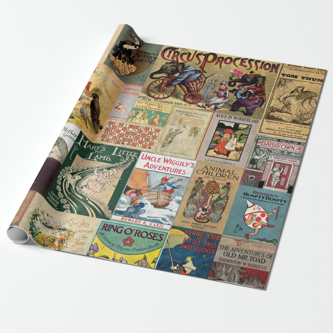 Wrapping Paper Children Books Zazzle