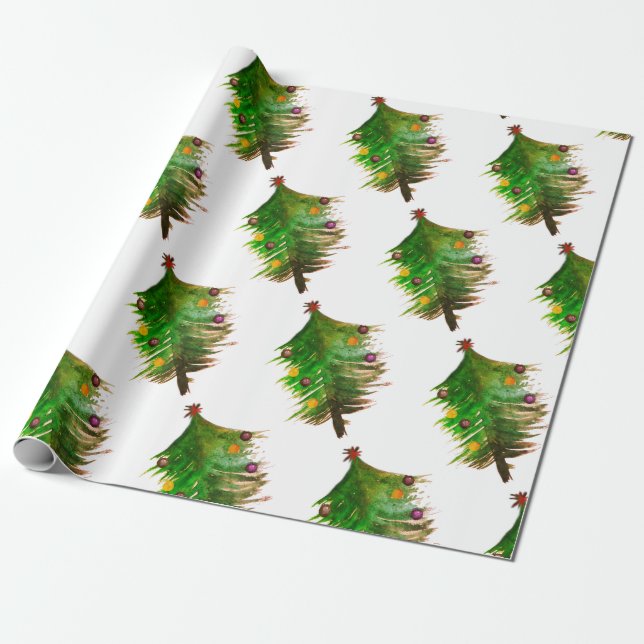 Wrapping Paper Christmas Tree (Unrolled)