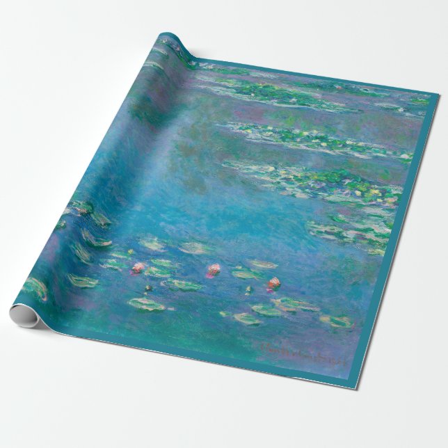 WRAPPING PAPER : CLAUDE MONET : WATER LILIES (Unrolled)