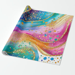 Wrapping Paper Colorful Abstract Design