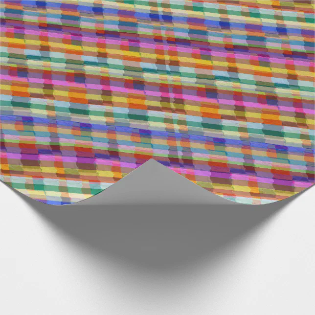 Wrapping Paper Colorful Graphic Line Pattern | Zazzle