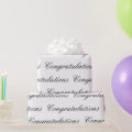 Wrapping Paper - Congratulations | Zazzle