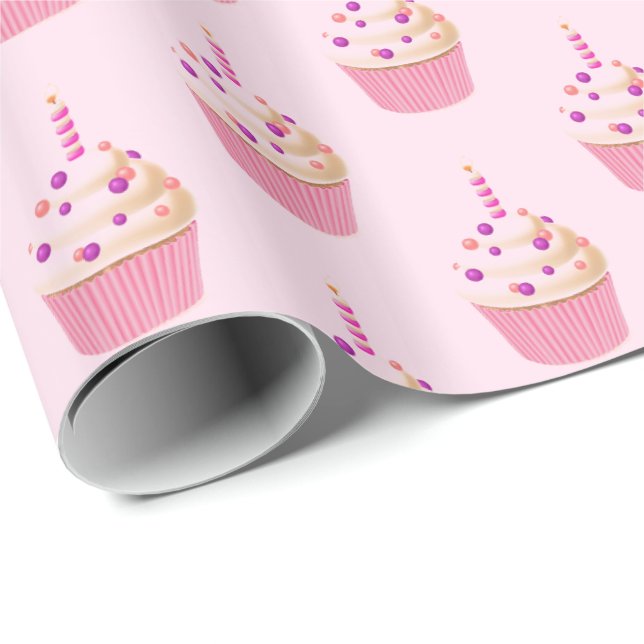 Wrapping Paper-Cupcake Wrapping Paper (Roll Corner)