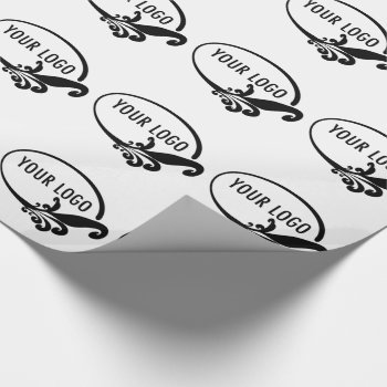 Wrapping Paper Custom Business Logo Promotional by MISOOK at Zazzle