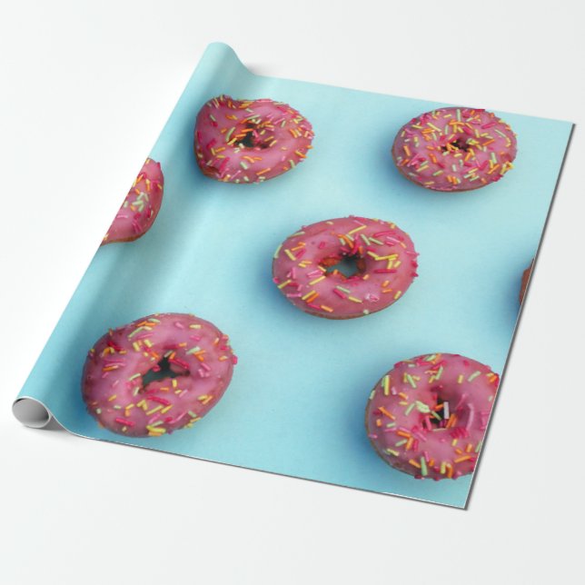 Wrapping Paper doughnuts, Fun Donut Wrapping  (Unrolled)