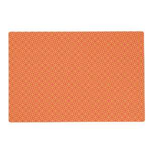 Wrapping paper featuring a pattern with orange, re placemat