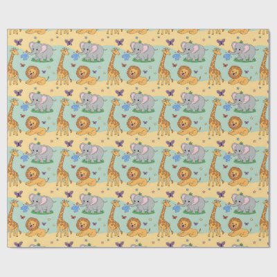 Wrapping paper featuring a playful pattern