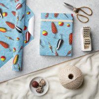 Wrapping Paper - Fishing Bobs & Lures