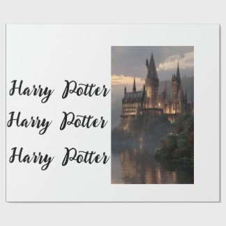 Wrapping Paper Flat Sheet Harry Potter