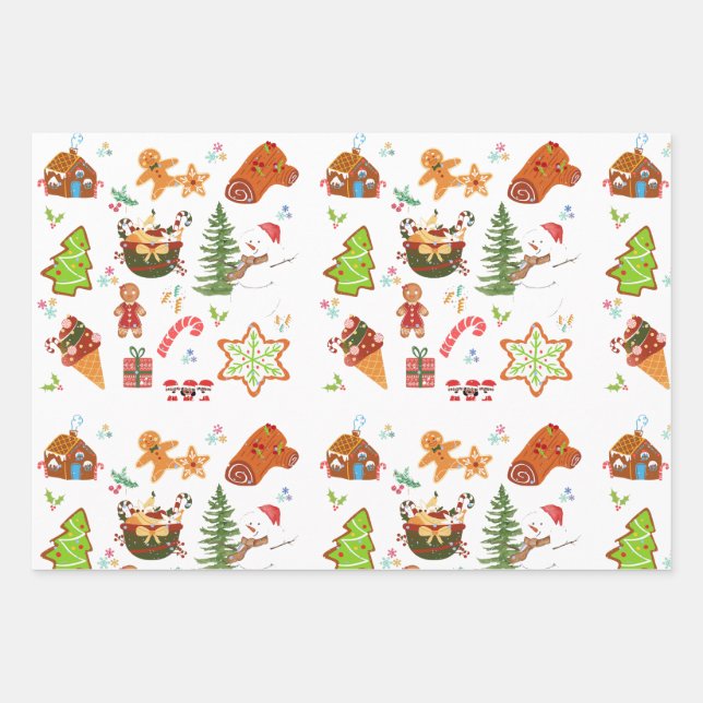 Wrapping Paper Flat Sheet Set of 3 (Front 3)