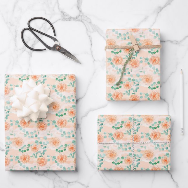 Wrapping Paper Flat Sheet Set of 3 (Front)