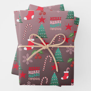 Wrapping Paper Flat Sheet Set of 3