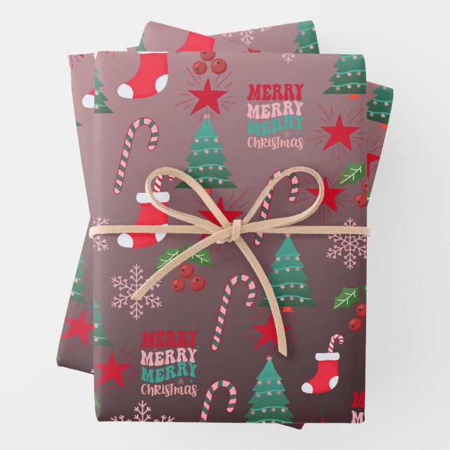 Wrapping Paper Flat Sheet Set of 3 (In situ)