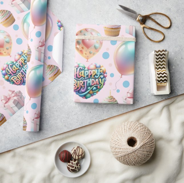 Wrapping Paper Flat Sheet Set of 3 (Crafts)
