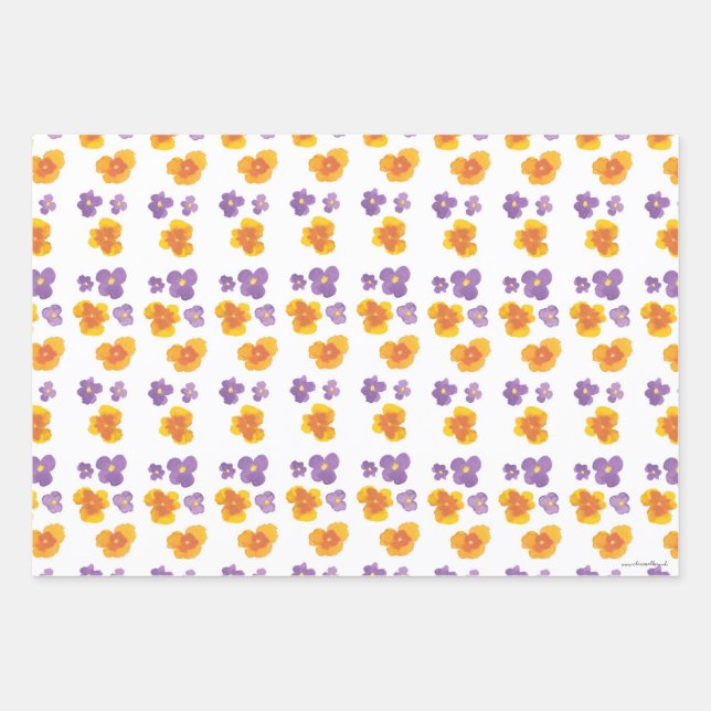 Wrapping Paper Flat Sheet Set of 3 (Front)