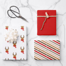 Wrapping Paper Flat Sheet Set of 3