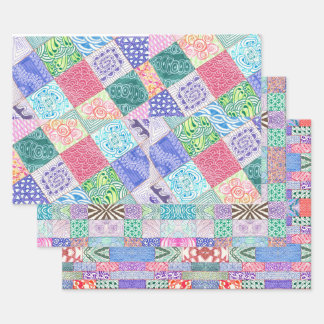 Wrapping Paper Flat Sheet Set of 3