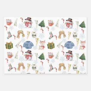 Wrapping Paper Flat Sheet Set of 3