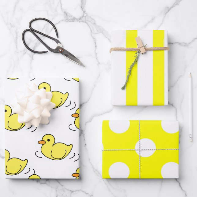 Wrapping Paper Flat Sheet Set of 3 (Front)