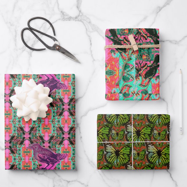 Wrapping Paper Flat Sheet Set of 3 (Front)