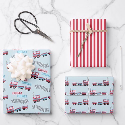 Wrapping Paper Flat Sheet Set of 3