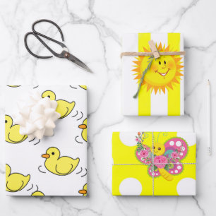 Wrapping Paper Flat Sheet Set of 3