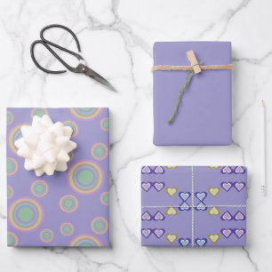 Wrapping Paper Flat Sheet Set of 3
