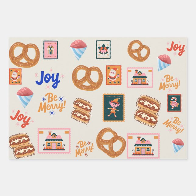 Wrapping Paper Flat Sheet Set of 3 (Front)