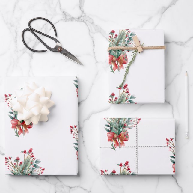 Wrapping Paper Flat Sheet Set of 3 (Front)