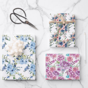 Wrapping Paper Flat Sheet Set of 3